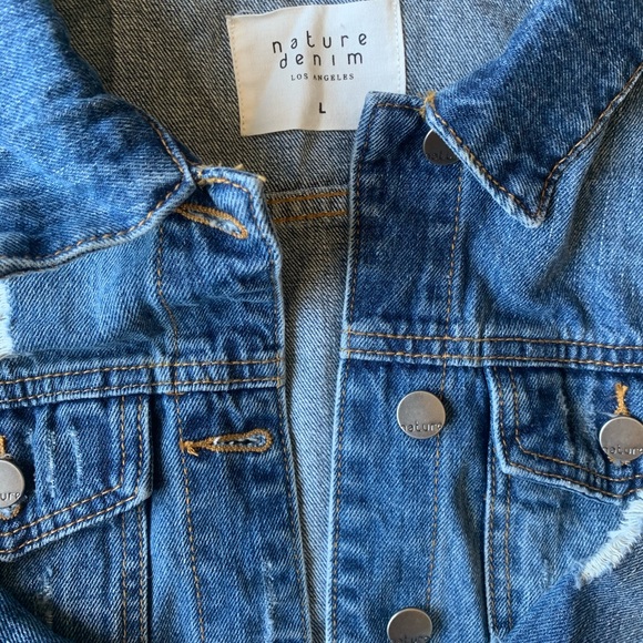 Distressed jean jacket - Picture 2 of 2